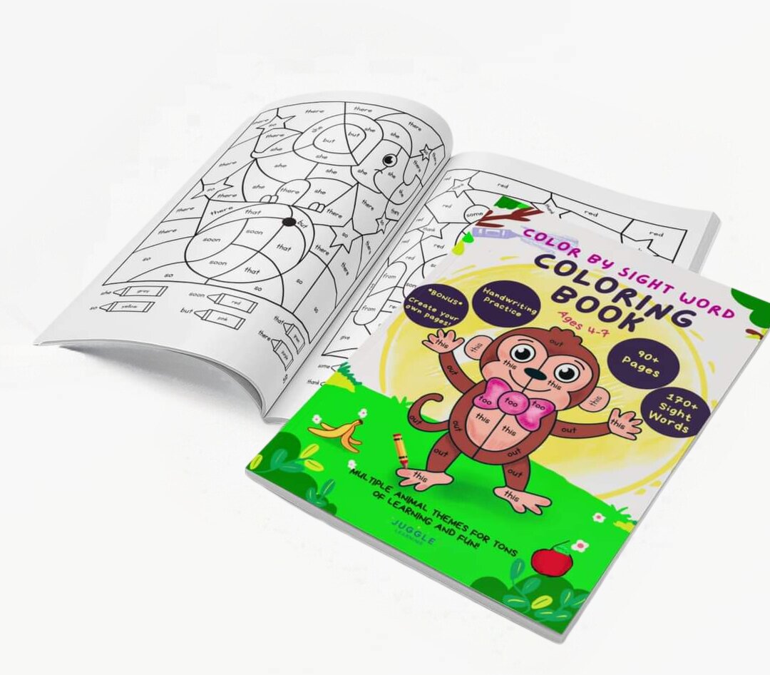 Color By Sight Word: Coloring Book