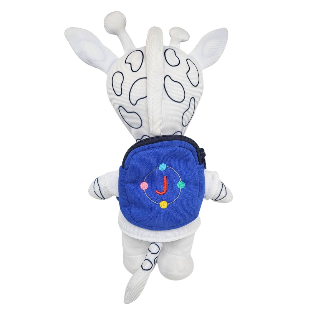 Plush with backpack