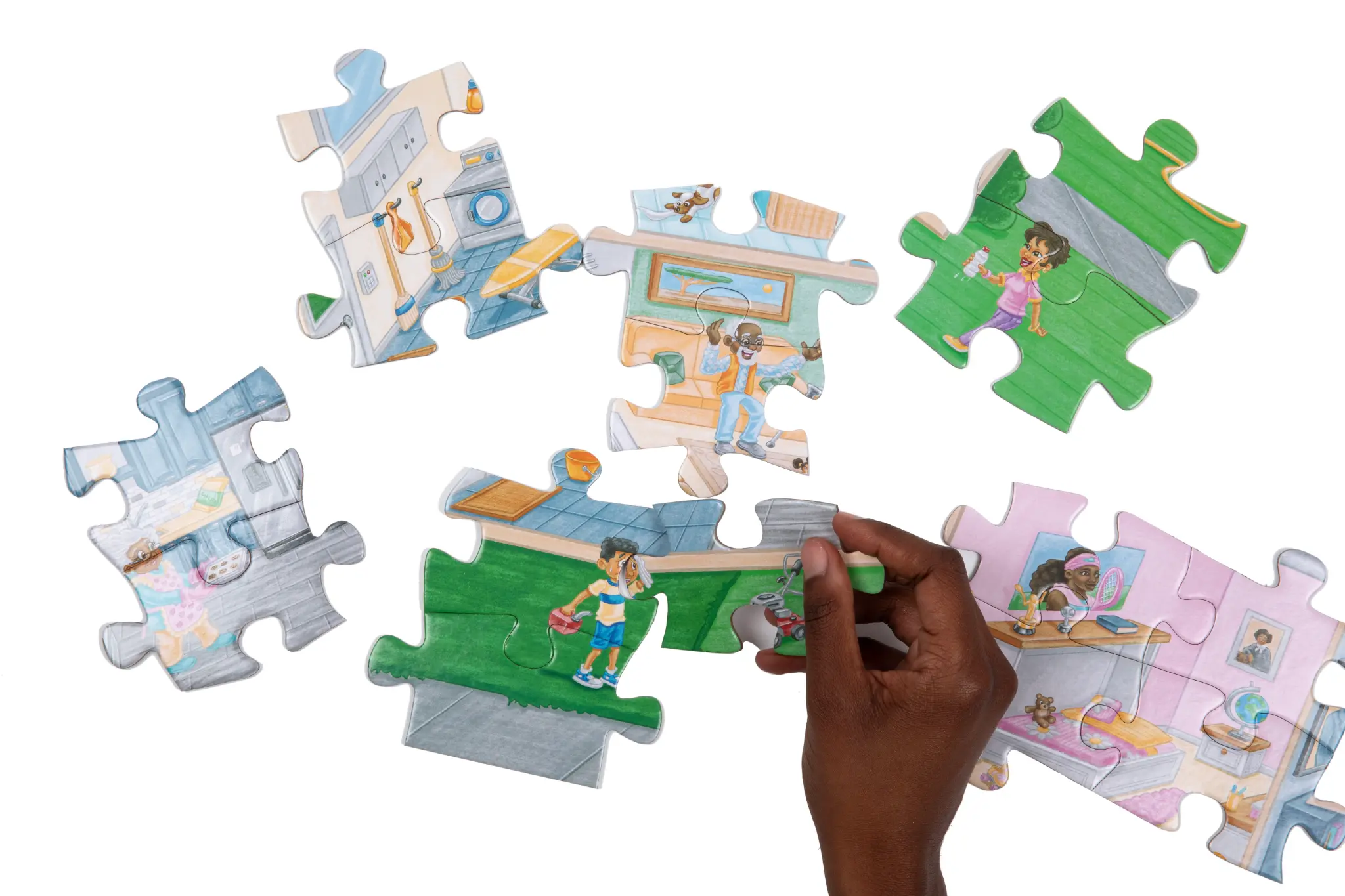 Placing puzzle pieces